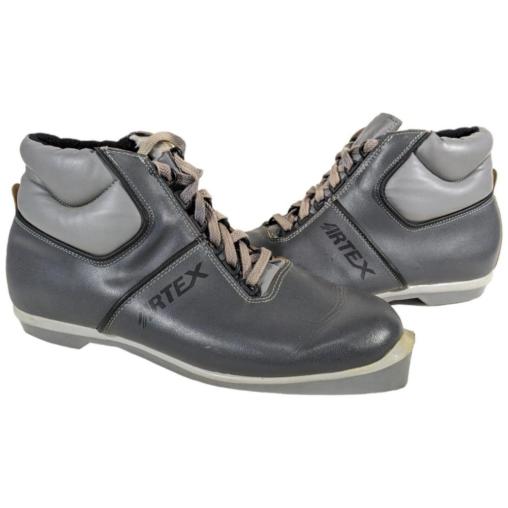 Artex Cross Country Ski Boots Nordic Men's Size 44 EU 10 US Italy NNN Gray